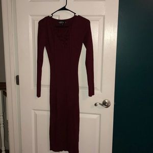 3 for $20! Burgundy sweater dress
